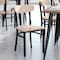 Flash Furniture Metal Dining Chairs - Natural Wood Seat/Back, PK 2 2-XU-DG6V5B-NAT-GG - alternate 1